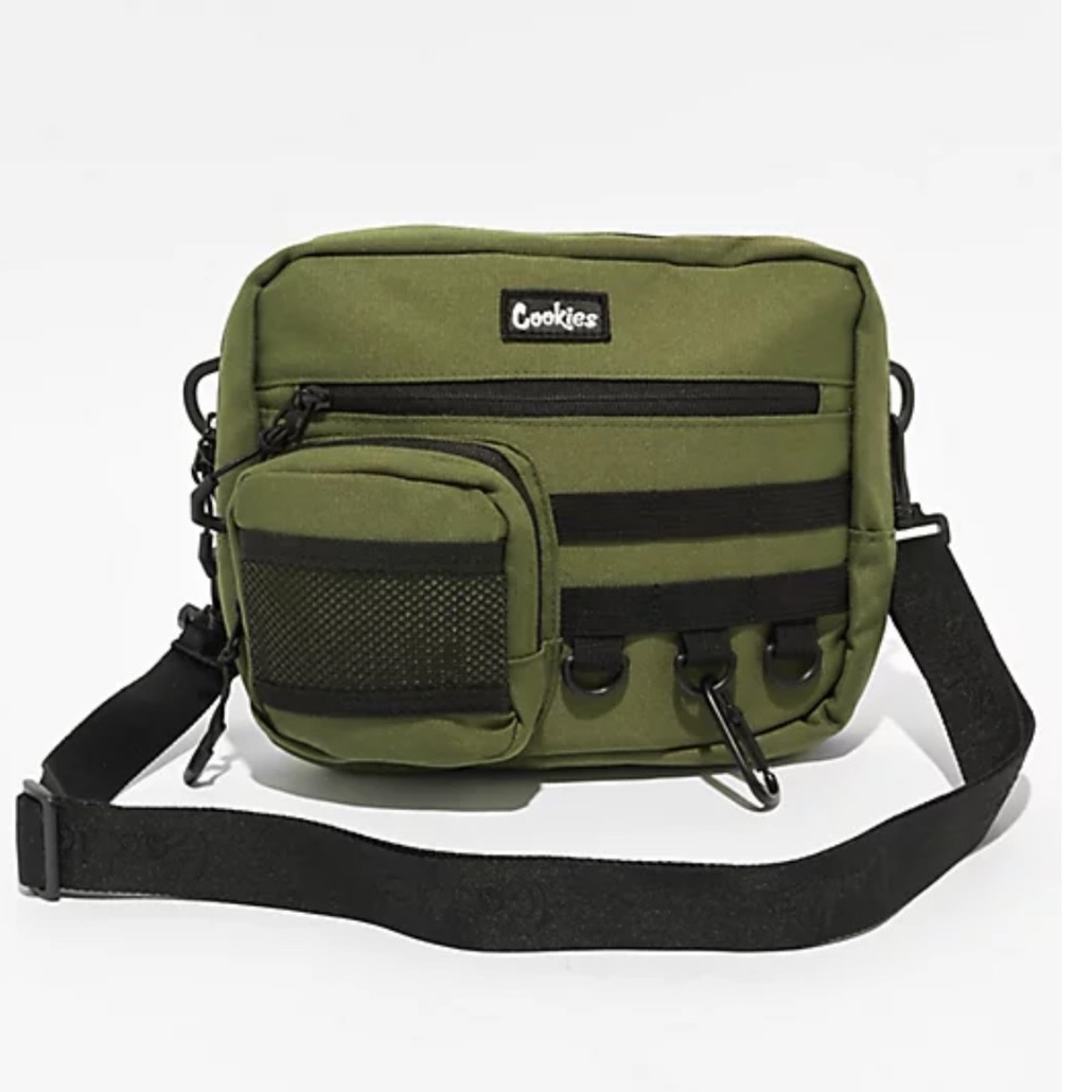 Cookies Olive Fowler Utility Shoulder Bag, Brand New
